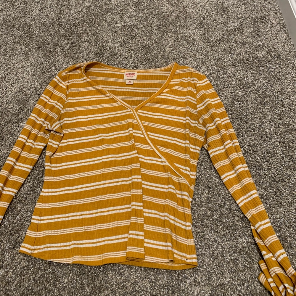 White/Yellow Striped Shirt